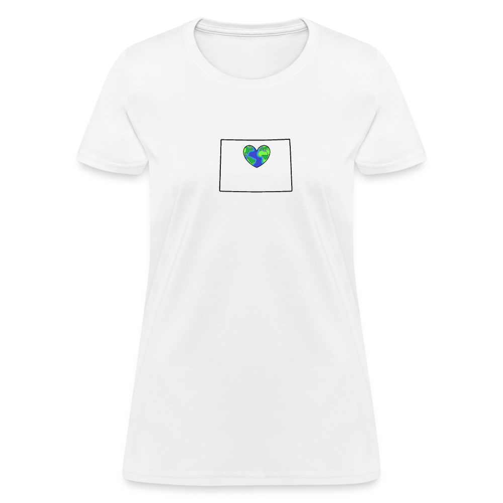 Colorado STATEment Earth Women's White Tee Shirt - white