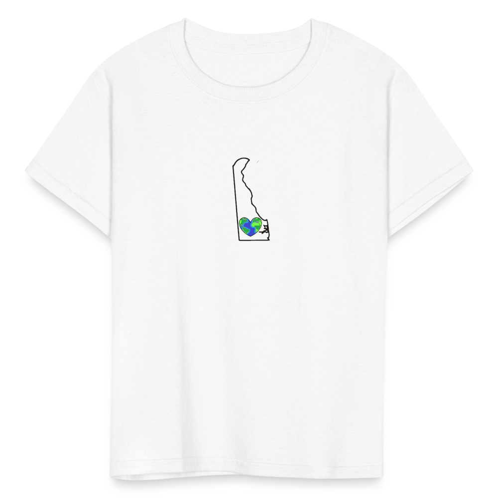 Delaware STATEment Earth Kid's White Tee Shirt - white