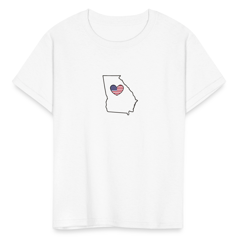 Georgia STATEment Americana Kid's White Tee Shirt - white