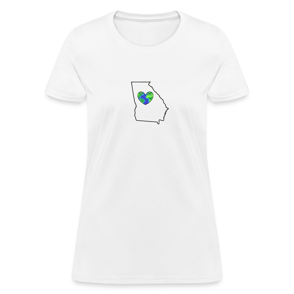 Georgia STATEment Earth Women's White Tee Shirt - white