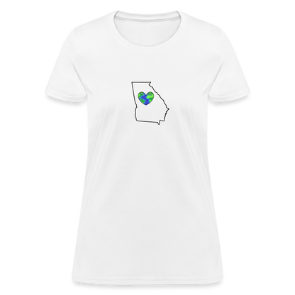 Georgia STATEment Earth Women's White Tee Shirt - white