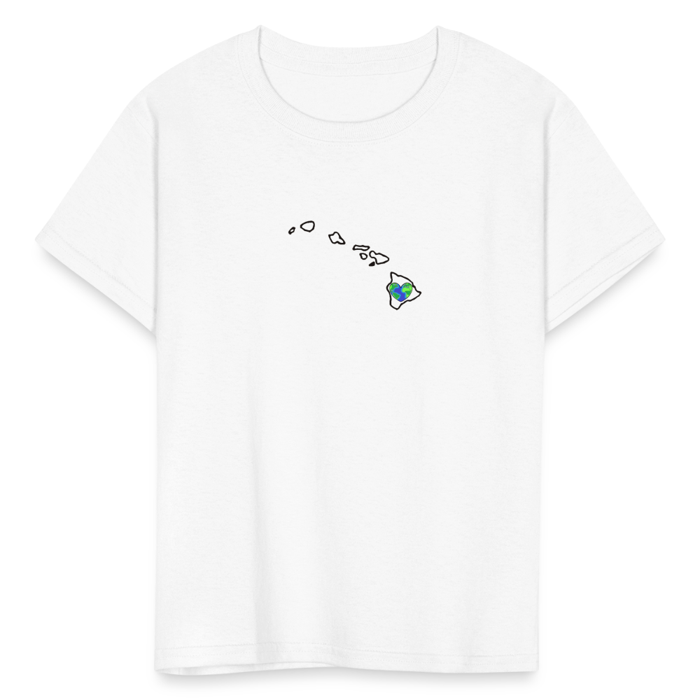 Hawaii STATEment Earth Kid's White Tee Shirt - white