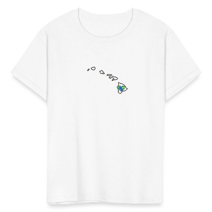 Hawaii STATEment Earth Kid's White Tee Shirt - white