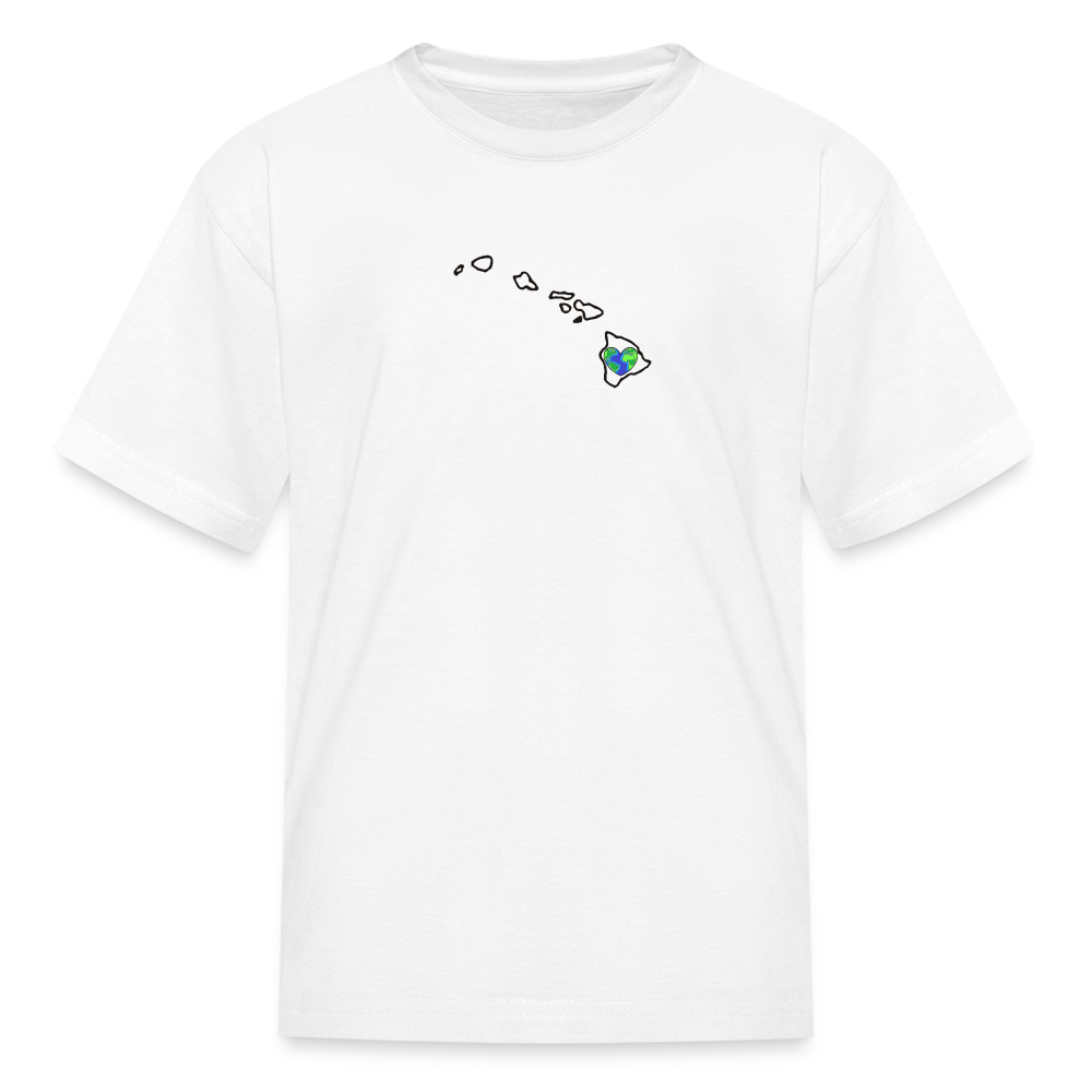 Hawaii STATEment Earth Kid's White Tee Shirt - white