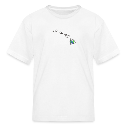 Hawaii STATEment Earth Kid's White Tee Shirt - white