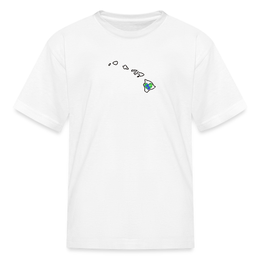 Hawaii STATEment Earth Kid's White Tee Shirt - white