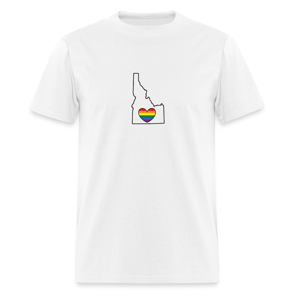 Idaho STATEment Pride Unisex/Men's White Tee Shirt - white