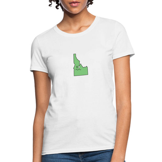 Idaho STATEment Wasted Women's White Tee Shirt - white