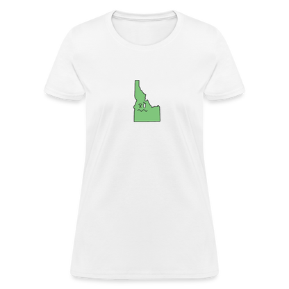 Idaho STATEment Wasted Women's White Tee Shirt - white