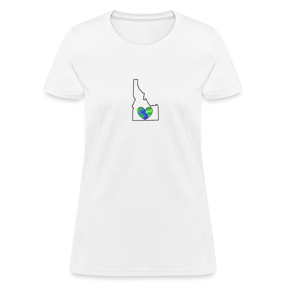 Idaho STATEment Earth Women's White Tee Shirt - white