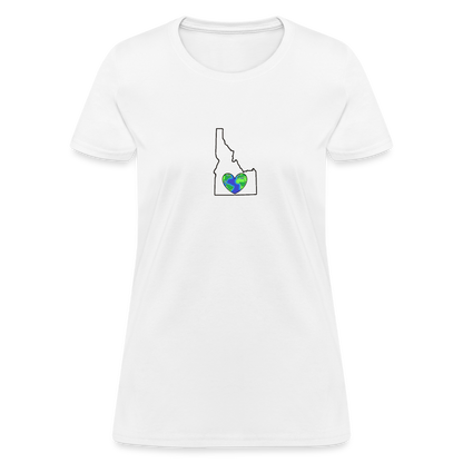 Idaho STATEment Earth Women's White Tee Shirt - white