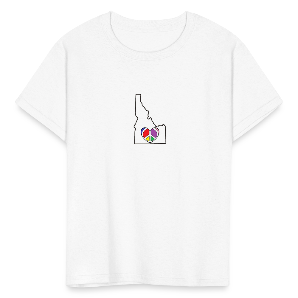 Idaho STATEment Peace Kid's White Tee Shirt - white