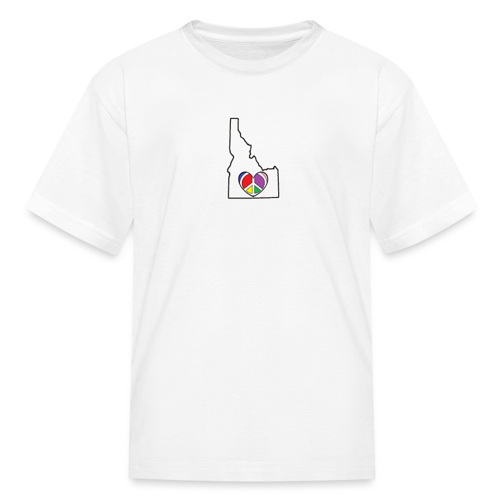 Idaho STATEment Peace Kid's White Tee Shirt - white