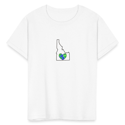 Idaho STATEment Earth Kid's White Tee Shirt - white