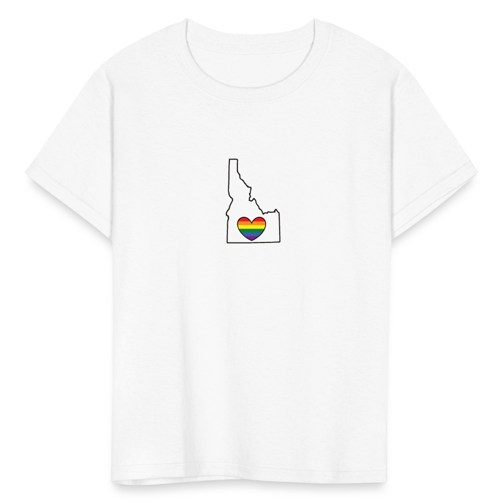 Idaho STATEment Pride Kid's White Tee Shirt - white