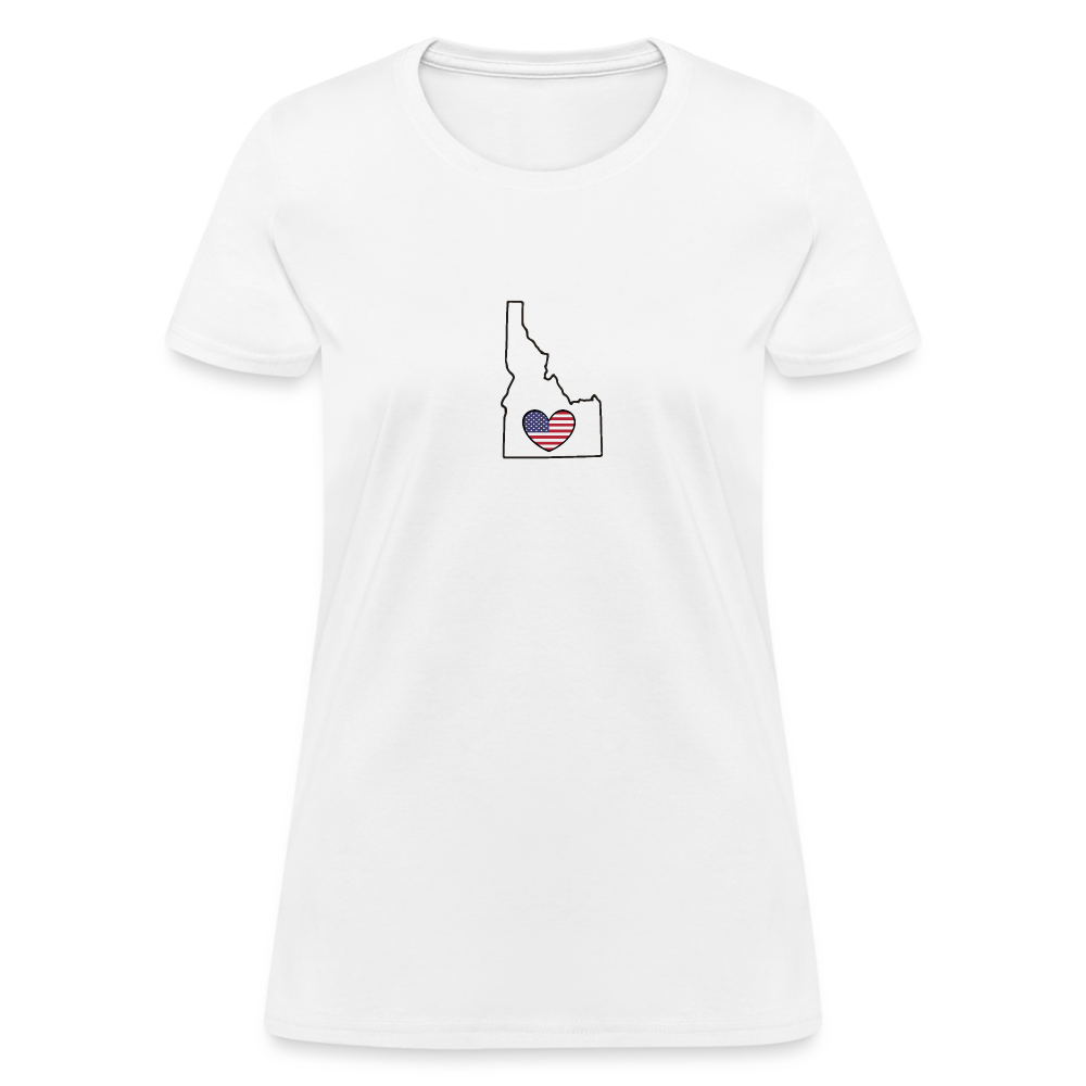 Idaho STATEment Americana Women's White Tee Shirt - white