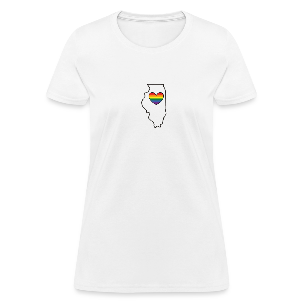 Illinois STATEment Pride Women's White Tee Shirt - white