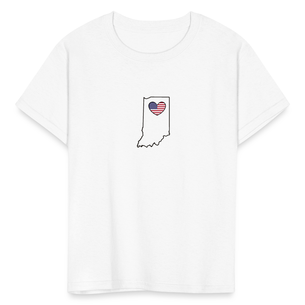 Indiana STATEment Americana Kid's White Tee Shirt - white