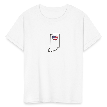 Indiana STATEment Americana Kid's White Tee Shirt - white