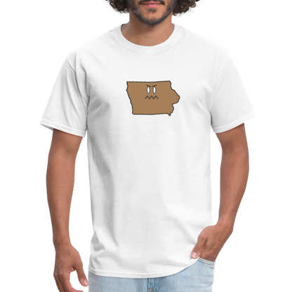 Iowa STATEment Grumpy Unisex/Men's White Tee Shirt - white