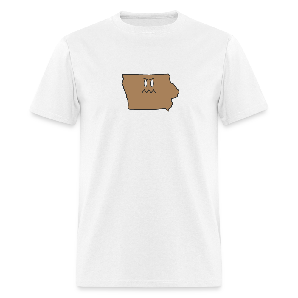 Iowa STATEment Grumpy Unisex/Men's White Tee Shirt - white