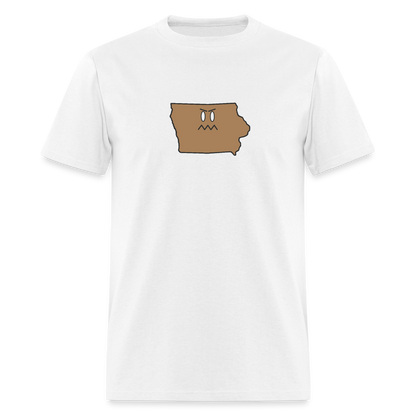 Iowa STATEment Grumpy Unisex/Men's White Tee Shirt - white