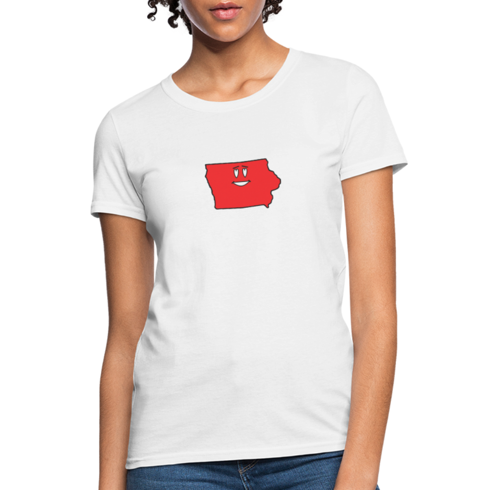 Iowa STATEment Infatuated Women's White Tee Shirt - white