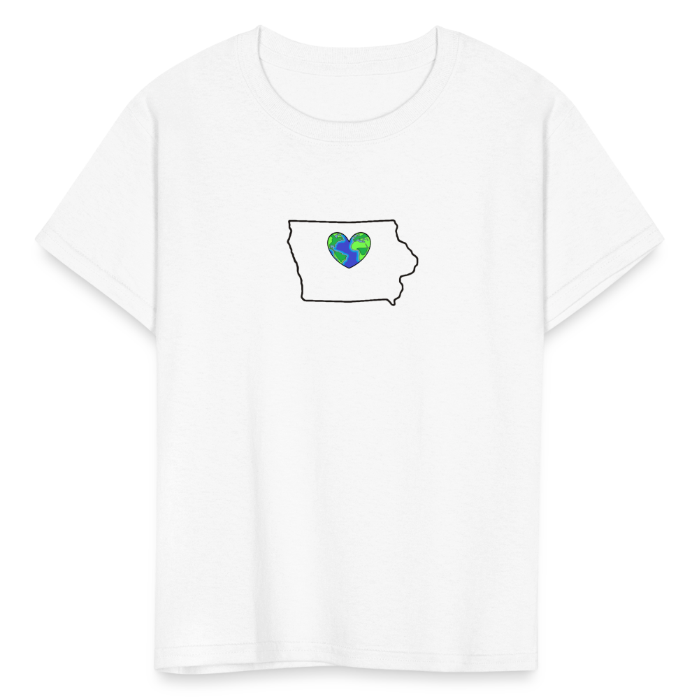 Iowa STATEment Earth Kid's White Tee Shirt - white