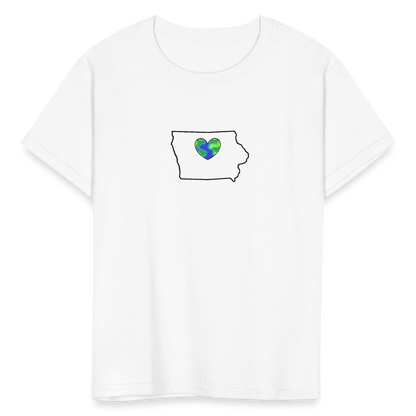 Iowa STATEment Earth Kid's White Tee Shirt - white