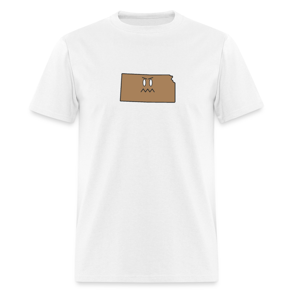 Kansas STATEment Grumpy Unisex/Men's White Tee Shirt - white