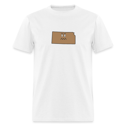 Kansas STATEment Grumpy Unisex/Men's White Tee Shirt - white