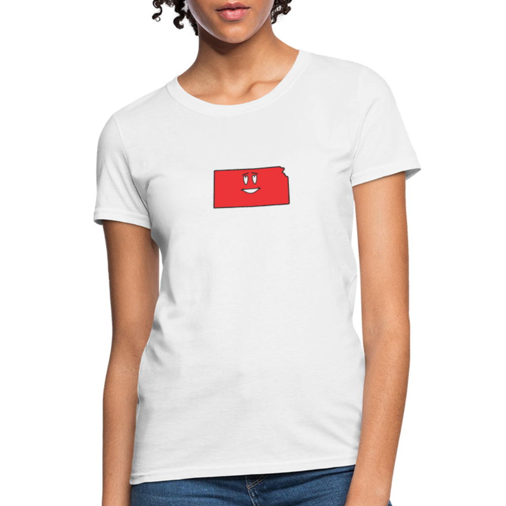 Kansas STATEment Infatuated Women's White Tee Shirt - white