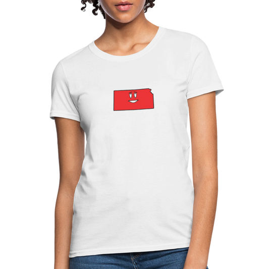 Kansas STATEment Infatuated Women's White Tee Shirt - white