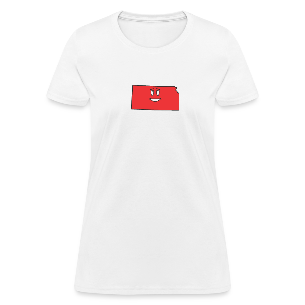 Kansas STATEment Infatuated Women's White Tee Shirt - white