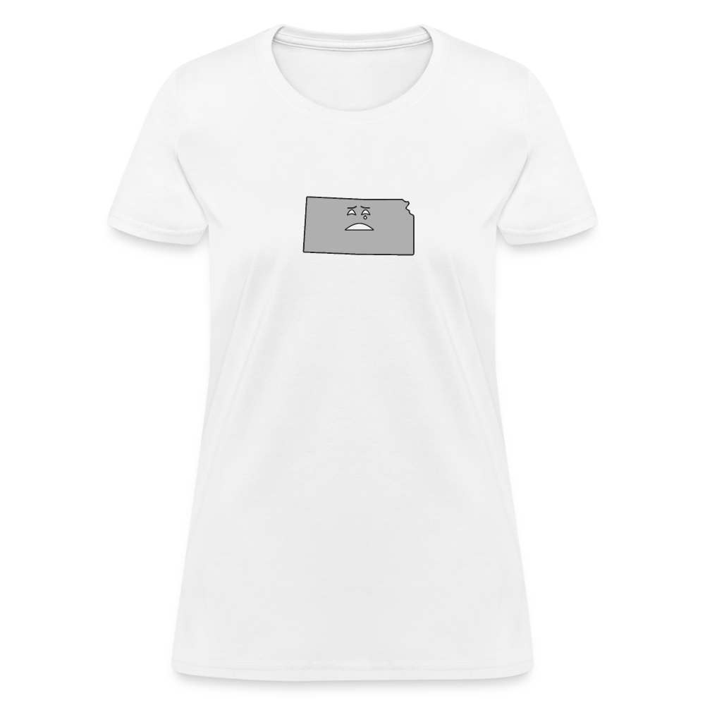 Kansas STATEment Moody Women's White Tee Shirt - white