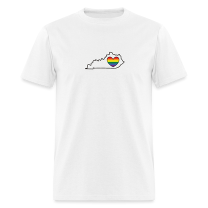 Kentucky STATEment Pride Unisex/Men's White Tee Shirt - white