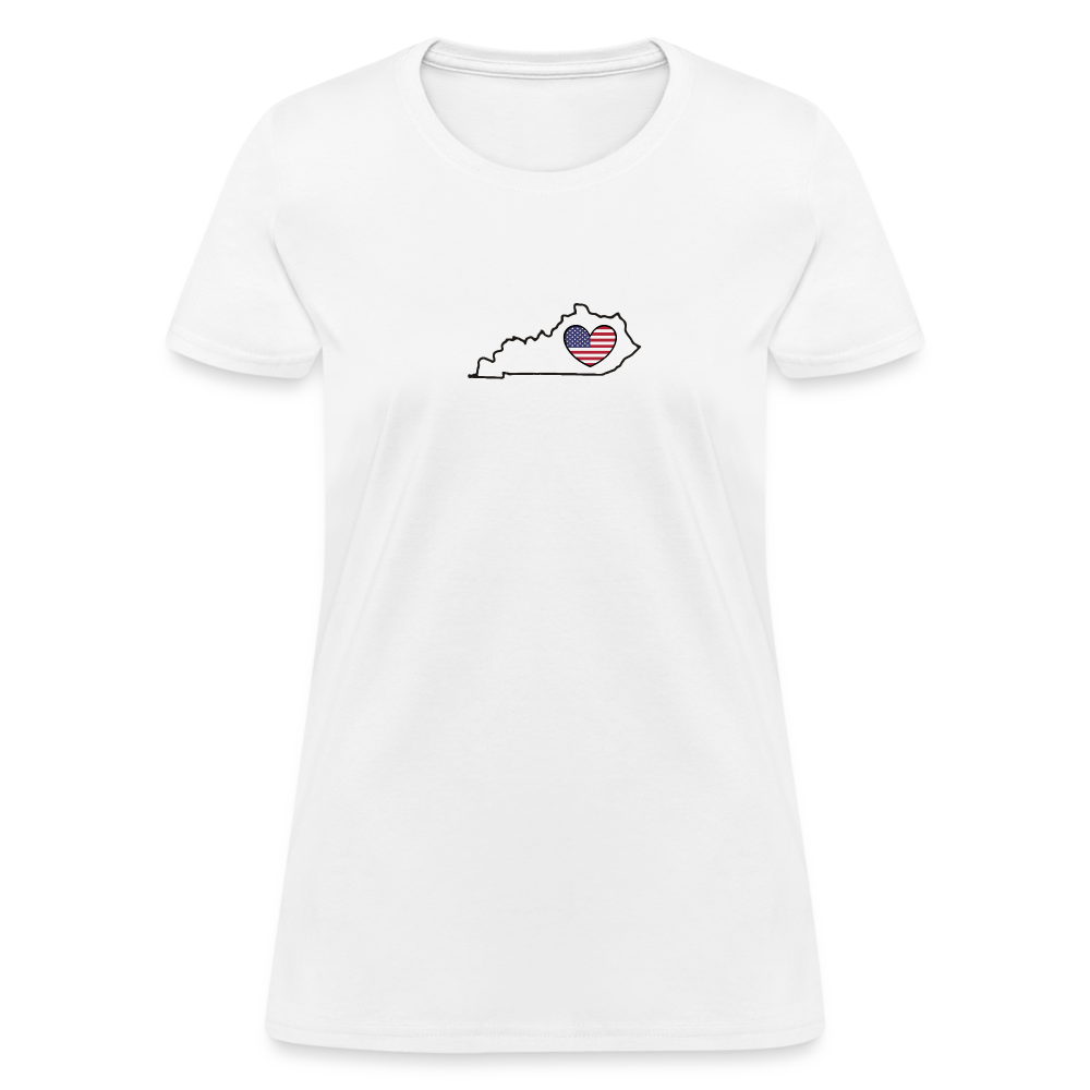 Kentucky STATEment Americana Women's White Tee Shirt - white