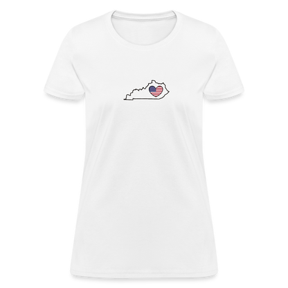 Kentucky STATEment Americana Women's White Tee Shirt - white