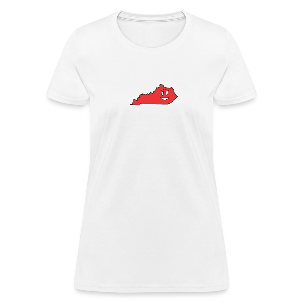 Kentucky STATEment Infatuated Women's White Tee Shirt - white