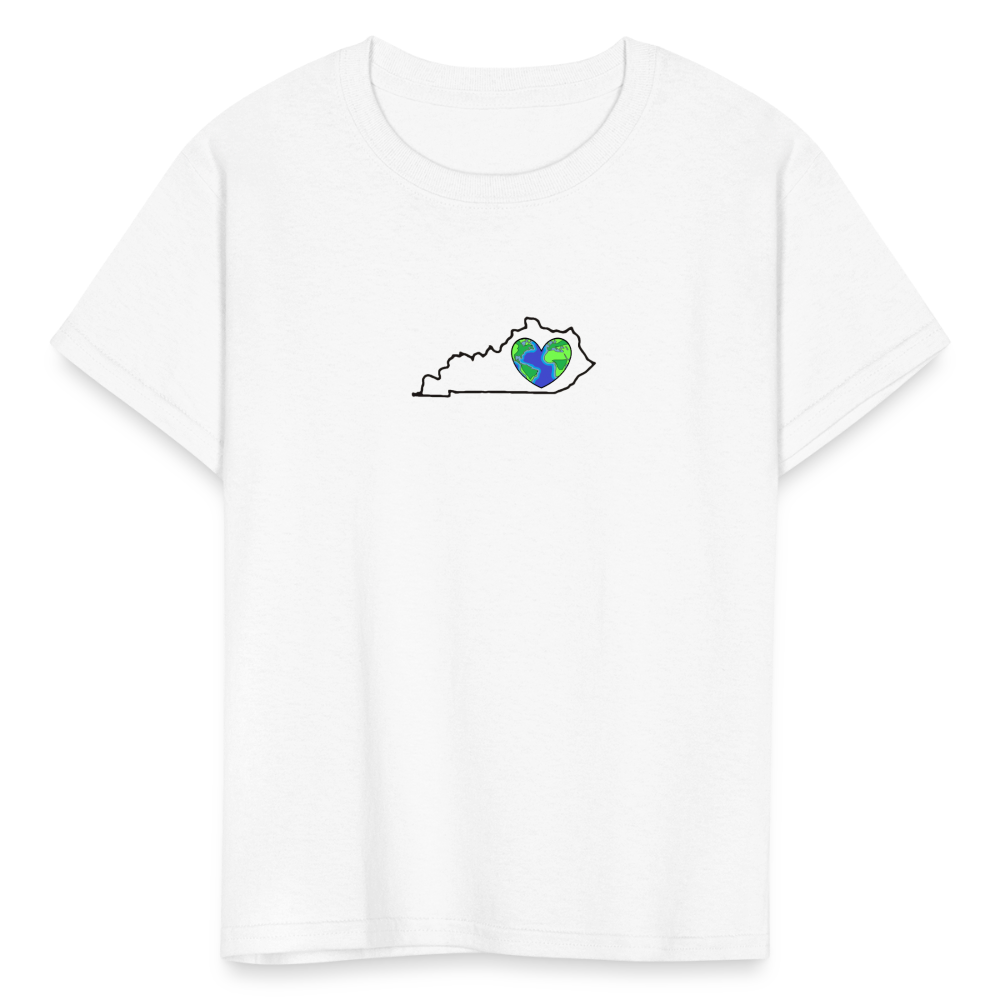 Kentucky STATEment Earth Kid's White Tee Shirt - white