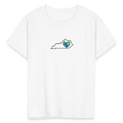 Kentucky STATEment Earth Kid's White Tee Shirt - white