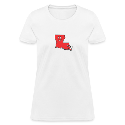 Louisiana STATEment Infatuated Women's White Tee Shirt - white