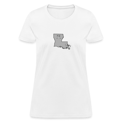 Louisiana STATEment Moody Women's White Tee Shirt - white