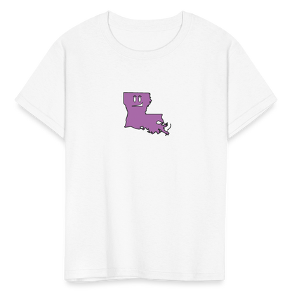 Louisiana STATEment Smirky Kid's White Tee Shirt - white