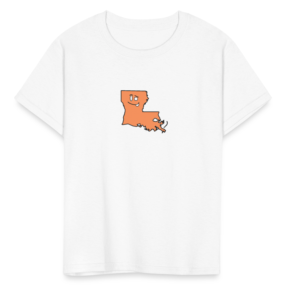 Louisiana STATEment Sassy Kid's White Tee Shirt - white