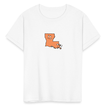 Louisiana STATEment Sassy Kid's White Tee Shirt - white