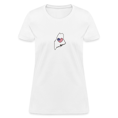 Maine STATEment Americana Women's White Tee Shirt - white