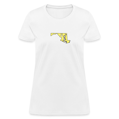 Maryland STATEment Happy Apocalypse Women's White Tee Shirt - white