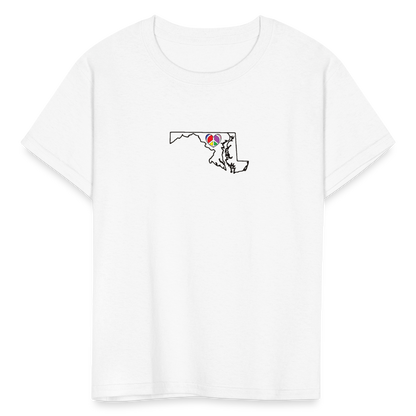 Maryland STATEment Peace Kid's White Tee Shirt - white