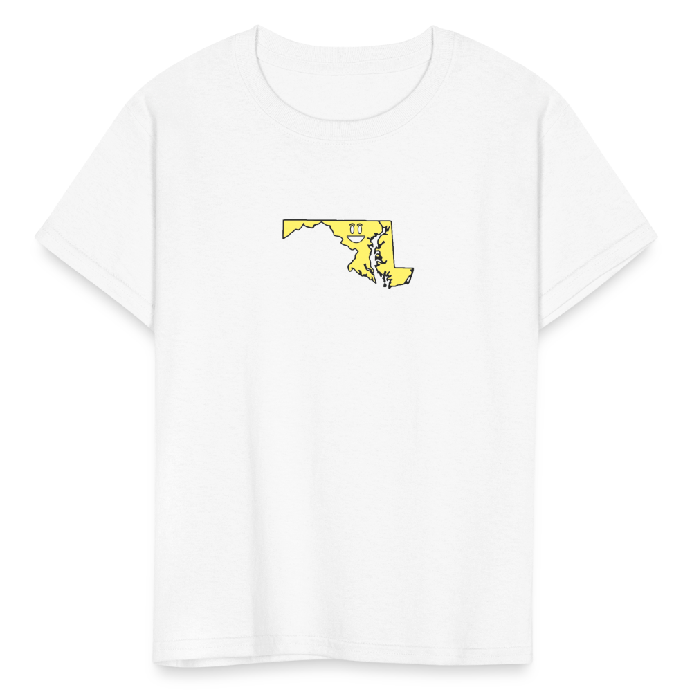 Maryland STATEment Happy Kid's White Tee Shirt - white